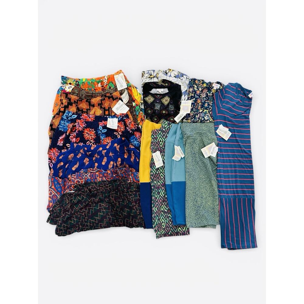 LuLaRoe Clothing Bulk LOT 15 Pc Skirts, Dress, Shirt, Cover Up New/Used Resale